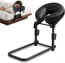 Massage Headrest for Bed Mattress Adjustable Height 14-45cm | Bed Massage Head Cradle Metal Extended Base 27x42cm for Home SPA Salon Massages Eye Surgery Recovery