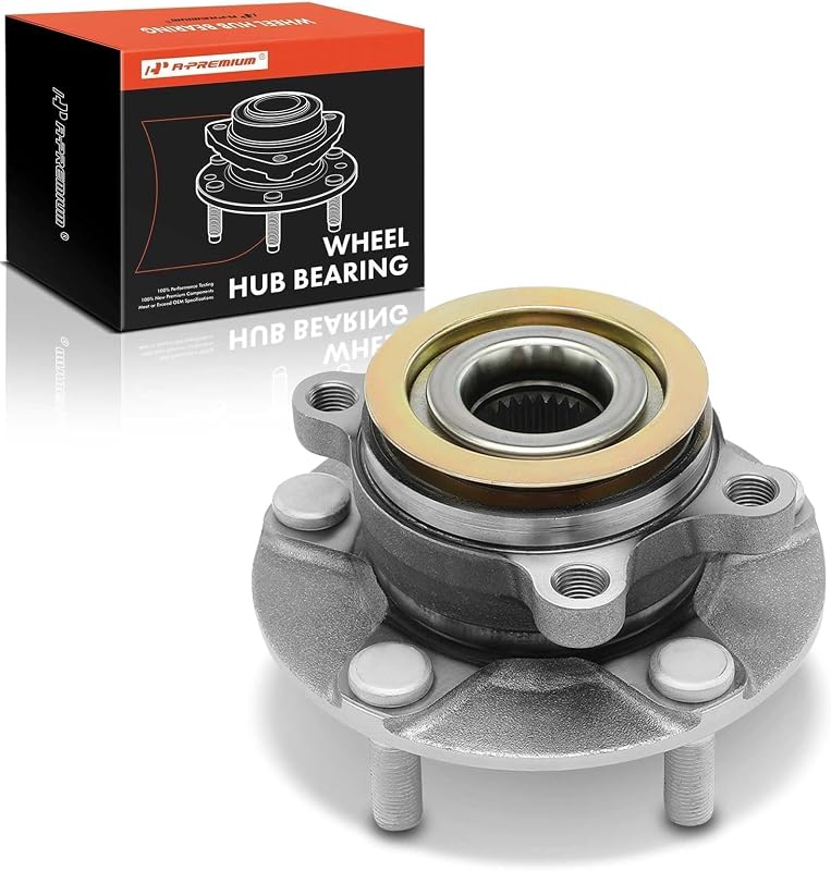 Cubo e rolamento de roda dianteiro A-Premium com anel magnético ABS para Nissan Rogue e Sentra – 1 unidade