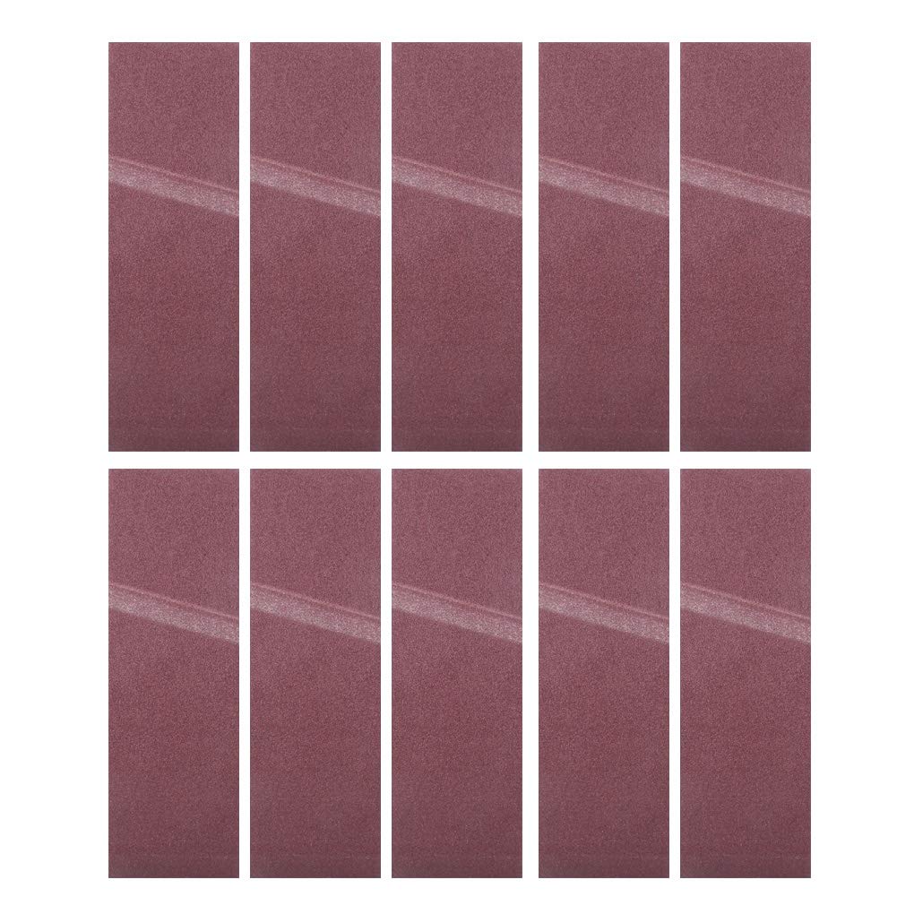 80 Grit Sanding Belt, 10PCs Sanding Belt Abrasive Sanding Belt 21x3 Inch Aluminum Oxide Abrasive Band Woodworking Metal Polishing for, Belt (40# 10 pack)