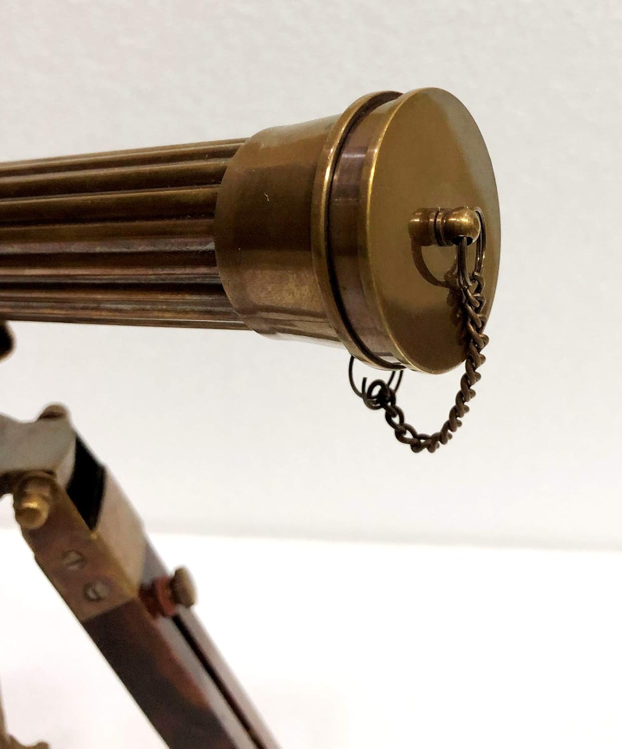 Victorian Marine Old Antique Telescope 10" Maritime Nautical Brass Spyglass Telescope with Brass Stand