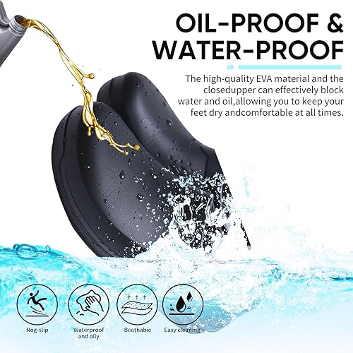 Miniatura 2 de Zapatos de trabajo antideslizantes para hombre y mujer para cocinachefjardínenfermera, antideslizantes, impermeables, resistentes al aceite