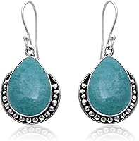 Vista 16 de Veracity Jewelry - Aretes de plata de ley con piedras preciosas para mujeres y niñas, regalo para su cumpleaños, aniversario, esposa, mamá, novia