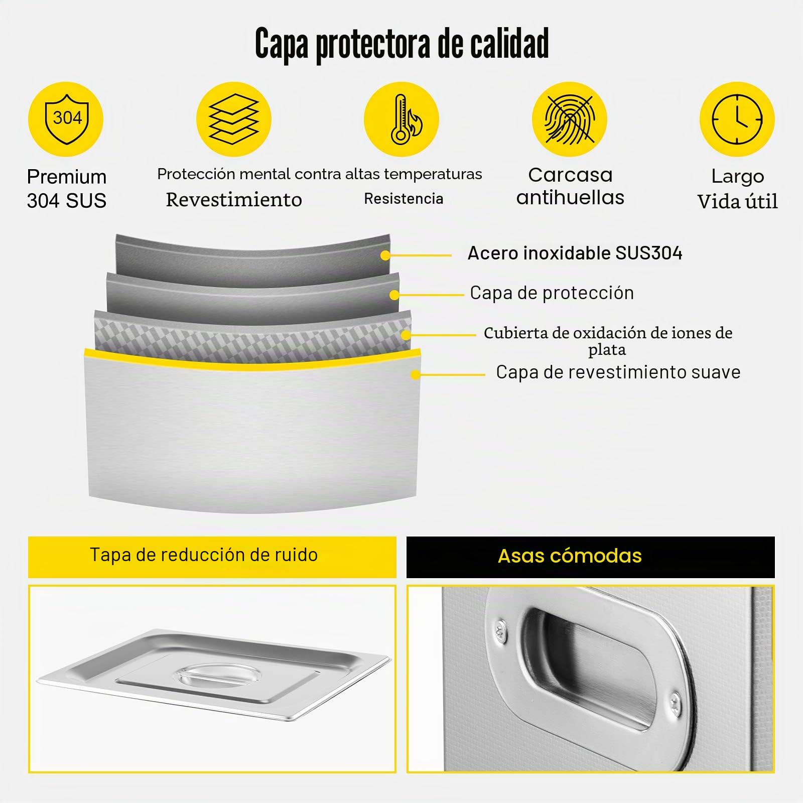 VEVOR Limpiador ultrasónico, 22L Limpiador Ultrasonidos Profesional de Acero Inoxidable, 480W Máquina de Ultrasonido con Temporizador Digital, Temperatura Ajustable, para Joyas, Relojes, Laboratorio