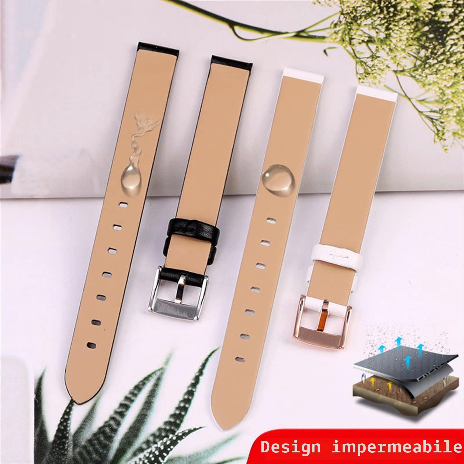 Cinturino in vera pelle per Swarovski 5158517/5158544/5158972 WatchAccessories Bracciale moda 12mm Cinturino per orologio di piccole dimensioni femminile