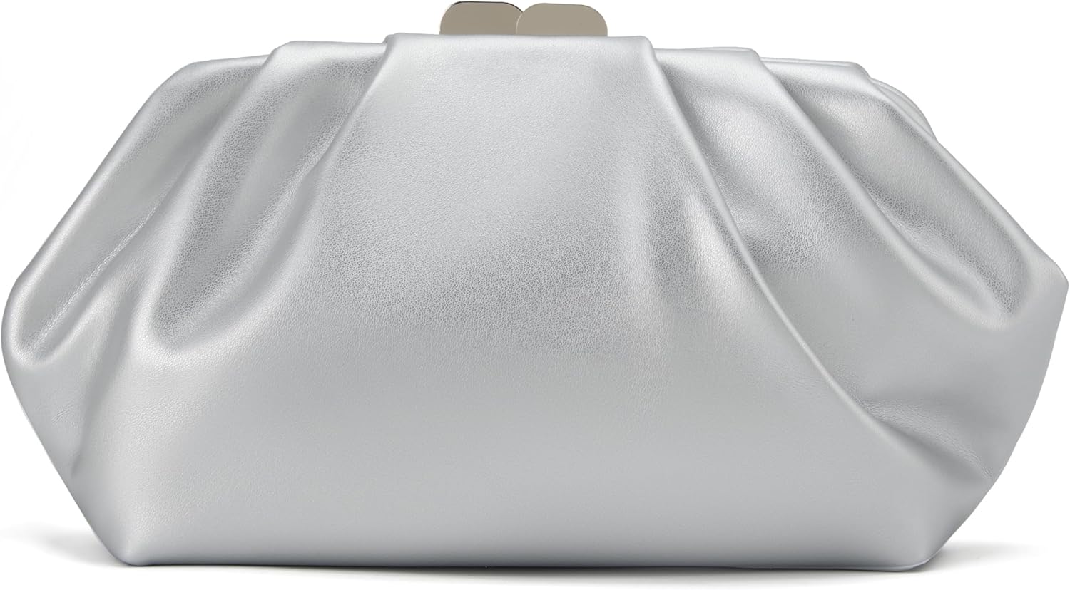 Elegant Pleated Evening Bag Soft Vegan Leather Clutch Purse Dressy Formal Handbag for Weddings, Proms, Cocktail-Gemma