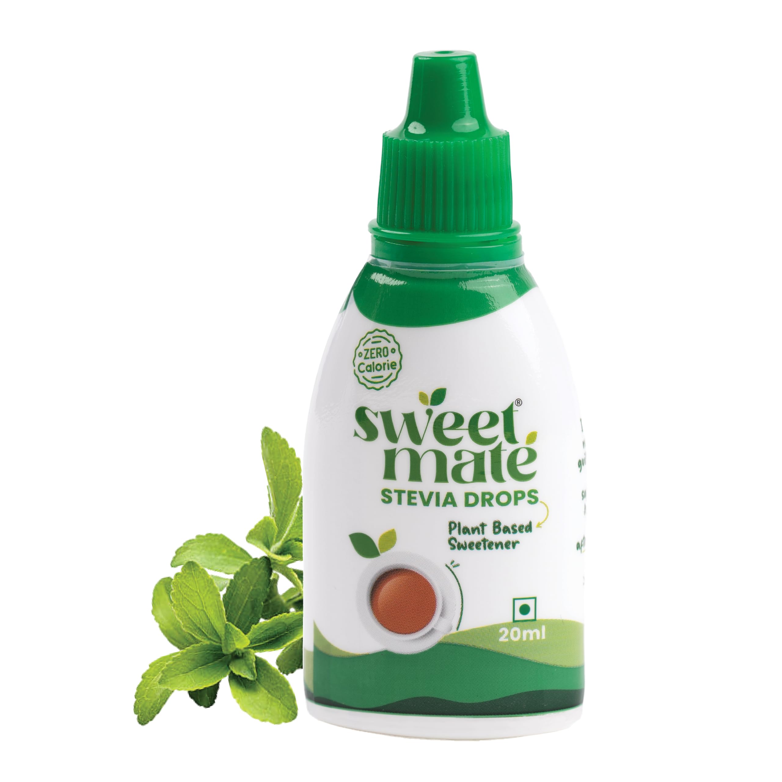 Pure Stevia Drops 20ml – Zero Calorie, Diabetic Friendly, Sugar Free Liquid Sweetener | Plant-Based, Natural Stevia | No Preservatives | Keto & Vegan Friendly