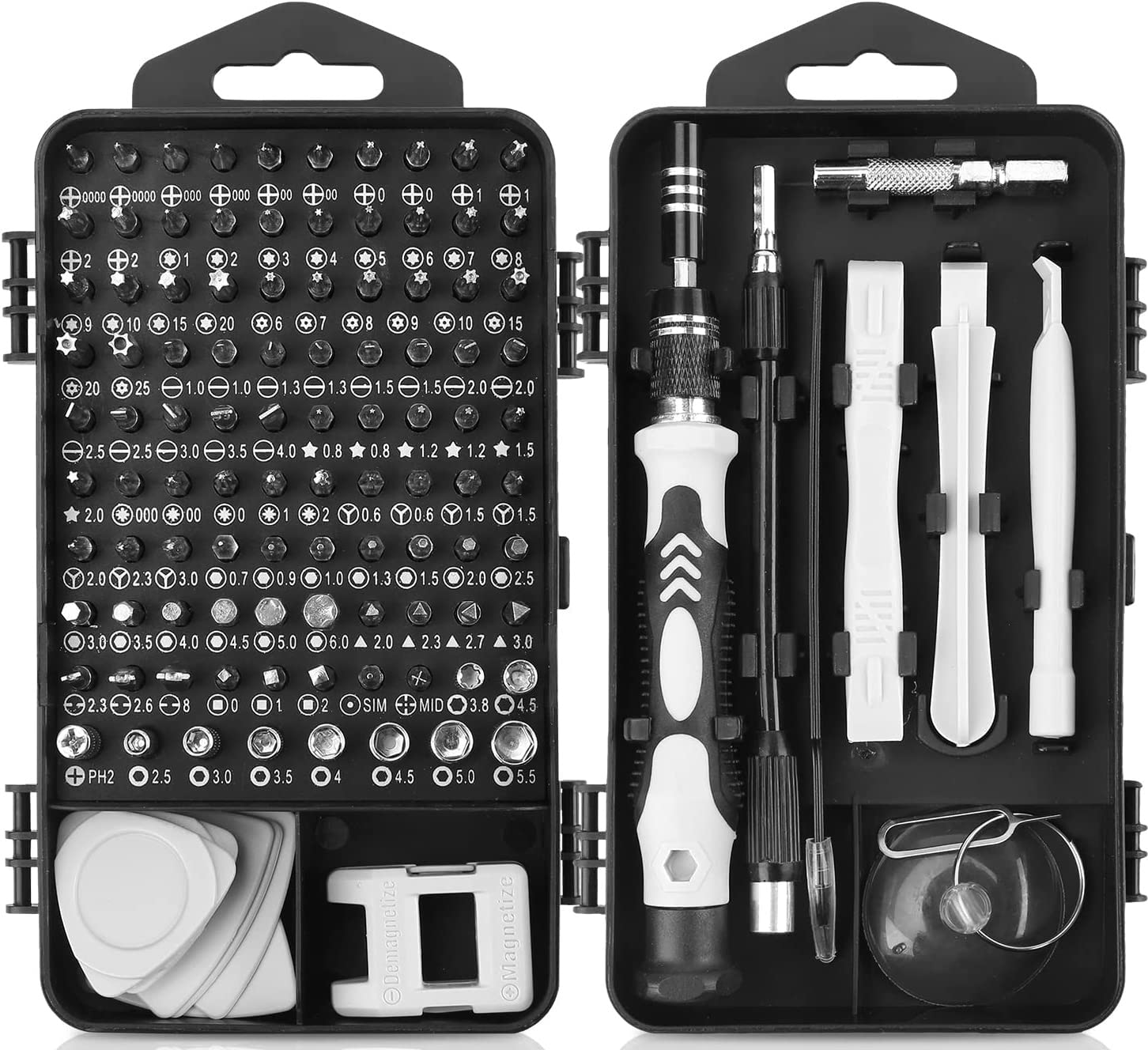 EzLife Precision Screwdriver Set Magnetic - Professional 110 in 1 Screw driver Tools Sets, PC Repair Tool Kit for Mobile Phone/Tablet/Computer/Watch/Camera/Eyeglasses/Other Electronic Devices (Grey) (B0BY9N58WP) Amazon Price History, Amazon Price Tracker