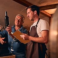 Vista 6 de Gueevin Diario de pasaporte de vino de piel sintética, libro de cata de vinos de bolsillo, diario de cata de vino, libro de registro de cerveza