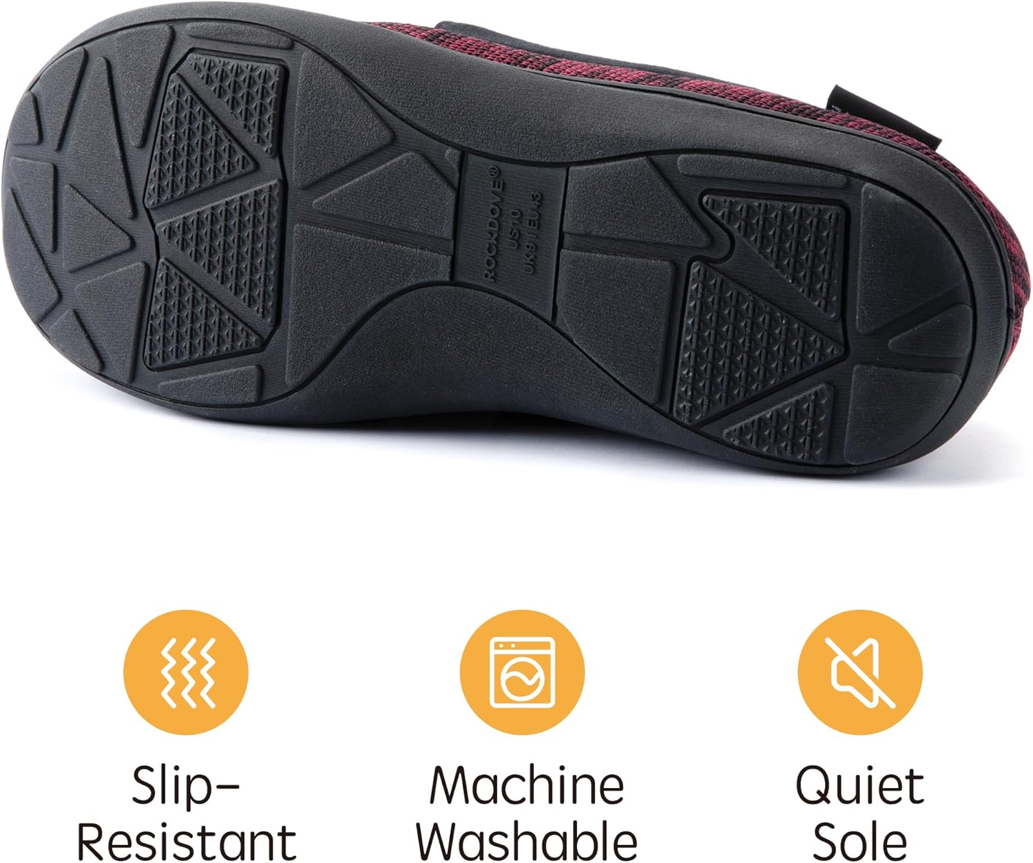 RockDove Men's Tweed Memory Foam Moc Slipper - Image 6