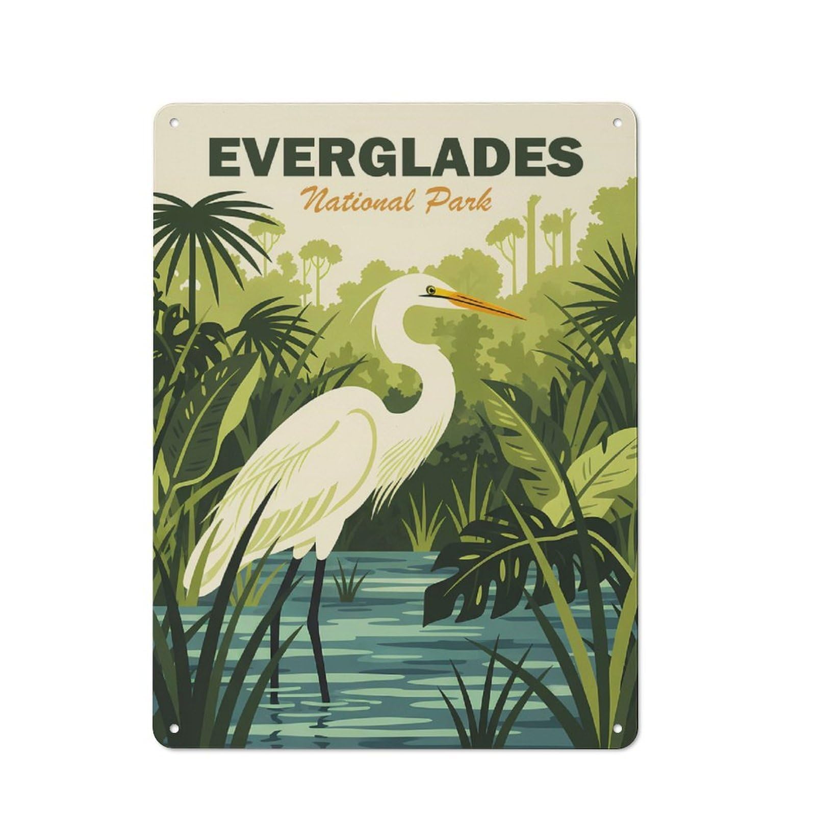 Junmoney Everglades National Park Shed Style Shed Metal Sign 40X30cm, Shed Wall Decor For Shed, Garden Room, Porch Or Garage