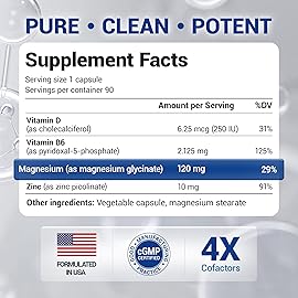 Dr. Berg Maximum Strength 4-in-1 Chelated Magnesium Glycinate with Clean, Potent & Pure Ingredients | 4X Lab-Tested & Verified | USA Formulated Magnesium Supplement Capsules | 90 Capsules