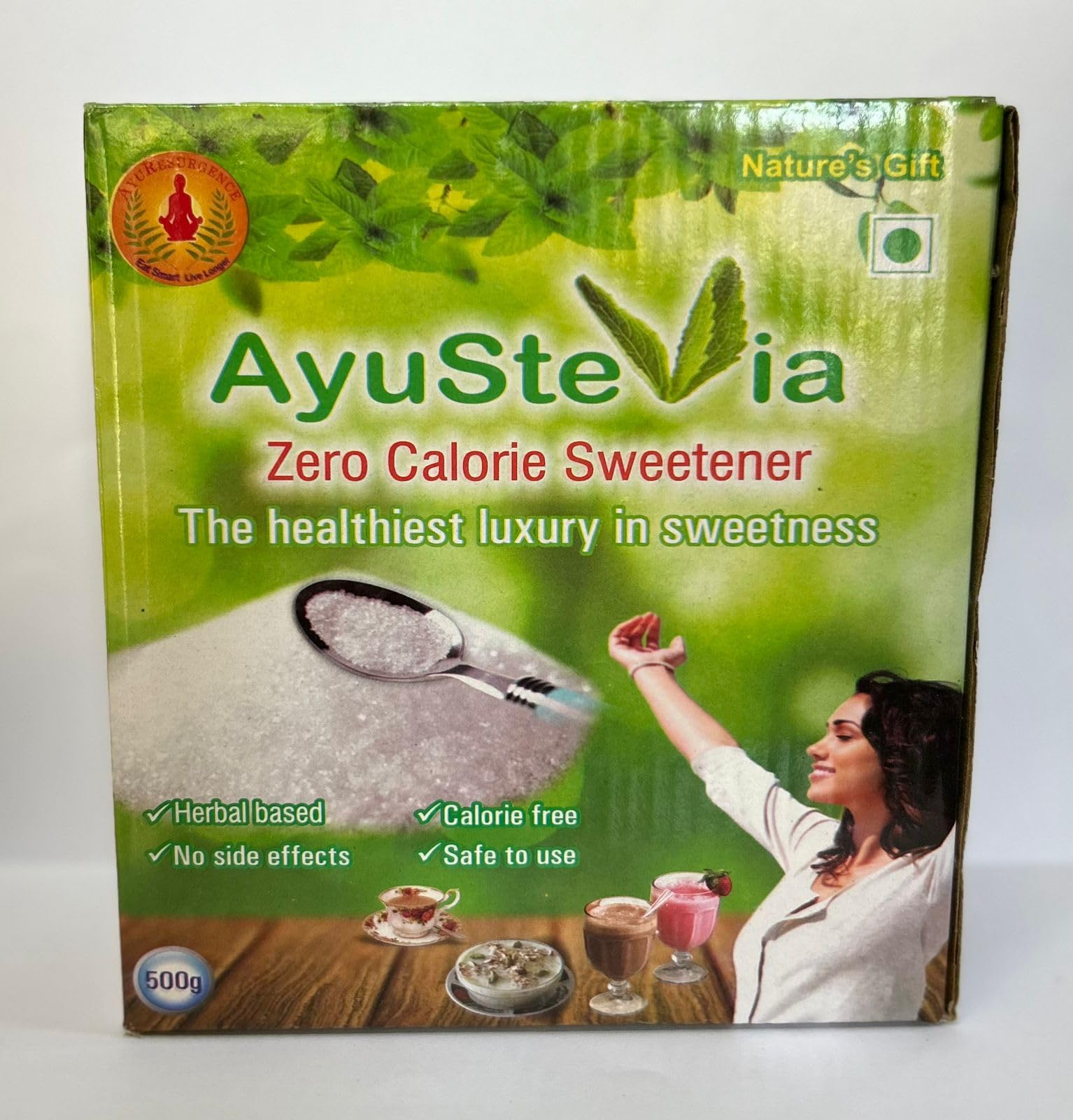 Stevia 500g Plant Based Natural Sweetener | Zero Calorie, Sugar Like Sweetness | Ideal for Weight Management and Diabetic Friendly Diet-image-48