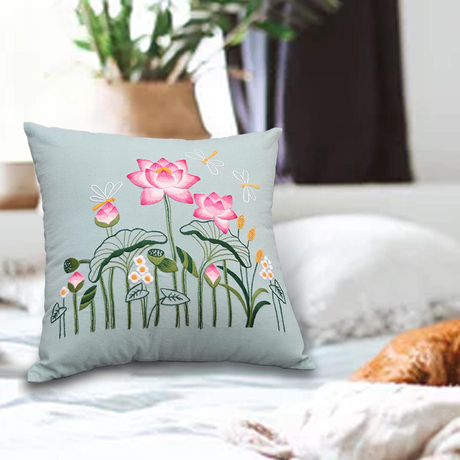 Amazon | 初心者向け刺繍枕カバーキットDIYクラフトクロスステッチ