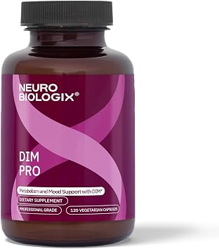 DIM Pro Hormone Support for Men & Women, Plant Based Estrogen Metabolism & Detox Supplement with DIM, Calcium D-Glucarate & BioPerine, Promotes Balance Energy & Daily Wellness, Vegetarian, 60 Capsules