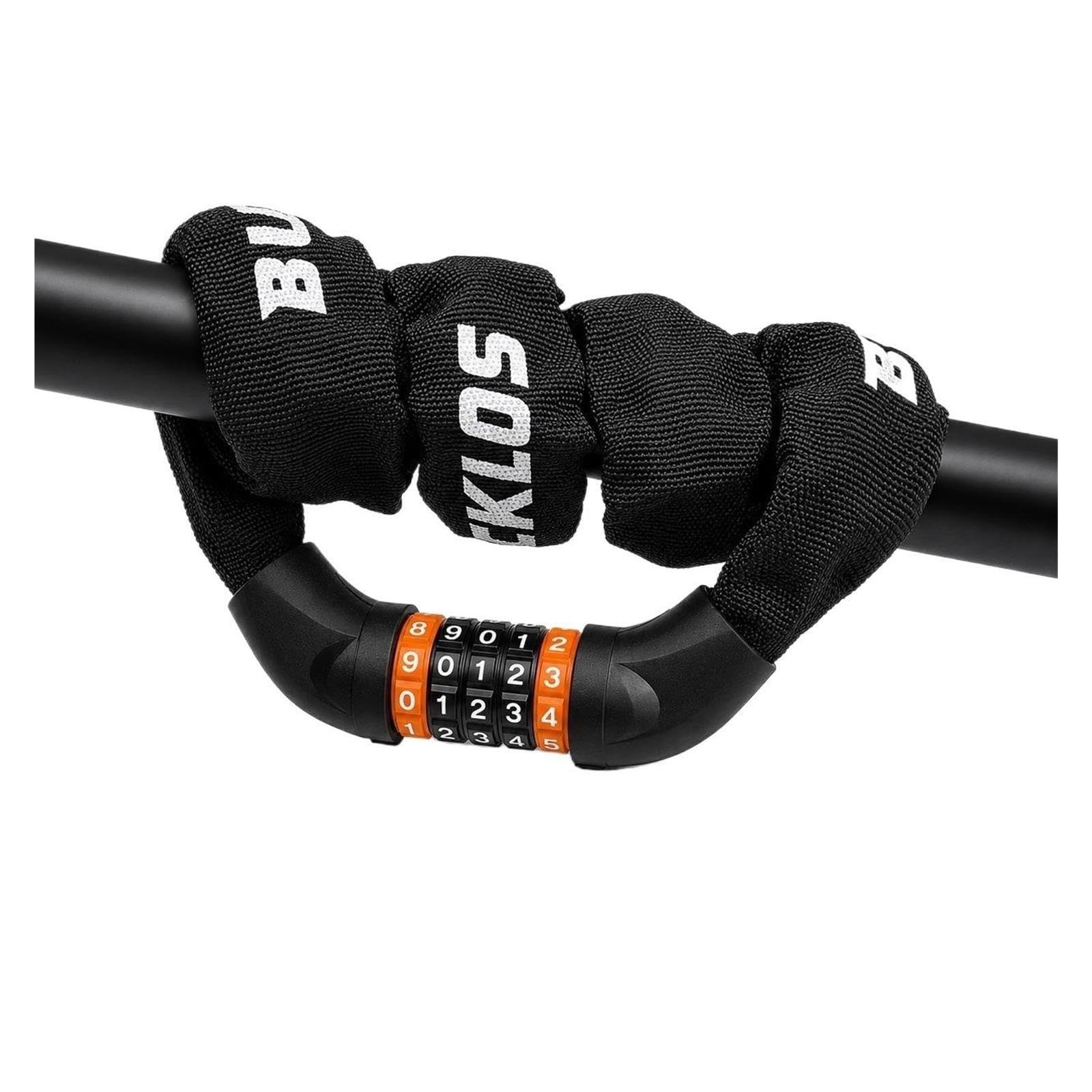 1 candado de cadena de bicicleta de aleación de zinc.