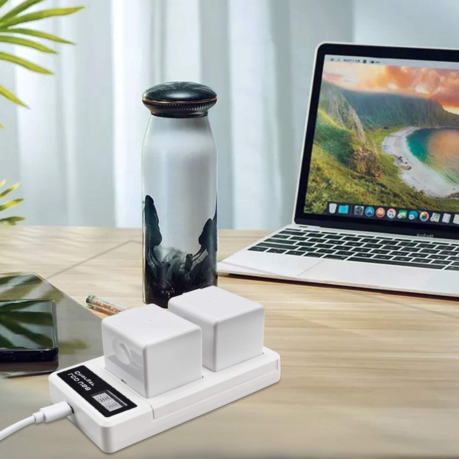 HSX Charging Station and 2- Pack 2440mAh Rechargeable Battery for Arlo Pro/Pro 2 Camera[7.2V/2440mAh/17.57Wh] (Charger Included) : Electronics