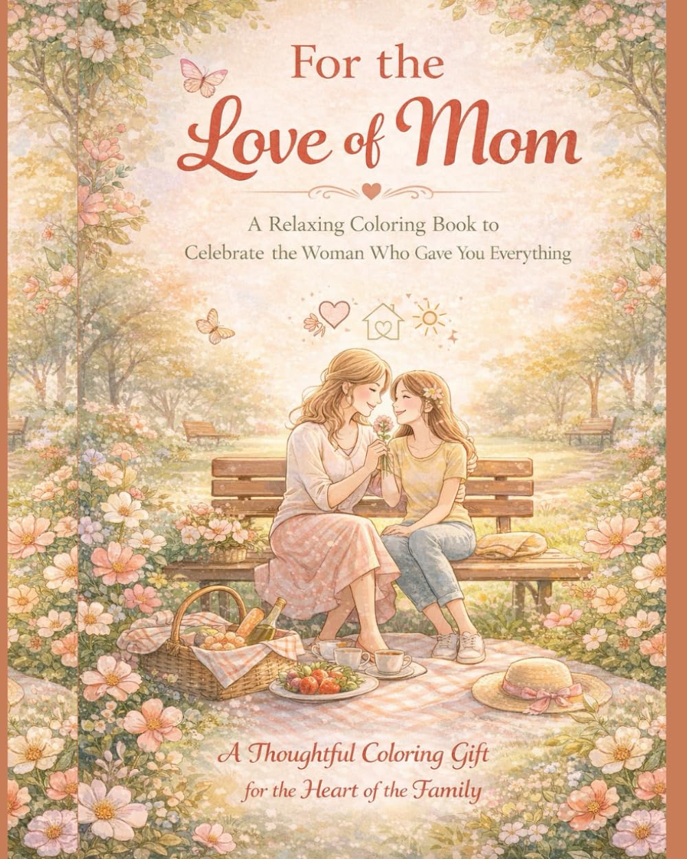 For The Love Of Mom: Cozy and Relaxing Coloring Book Made with Love for Mom
