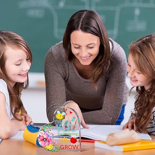 Miniatura 5 de Yookeer Regalo de agradecimiento para profesores, regalo de cumpleaños para profesores, pisapapapeles, recuerdo de regreso a la escuela,