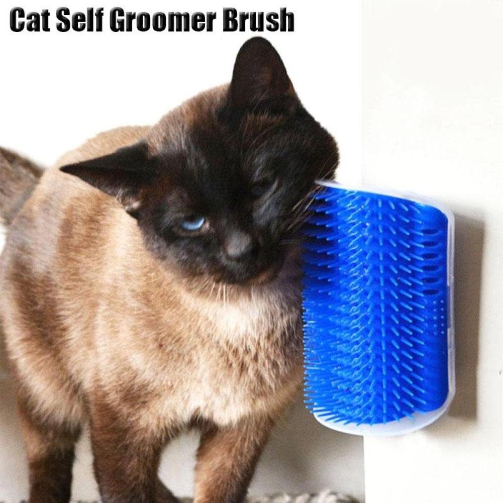 Ankamal Elec 1Set Self Cat Pet Groomer Tool Hair Removal Brush Comb For Puppy Kitten Dog Hair Shedding Massage Brush with catnip Cat toys comb