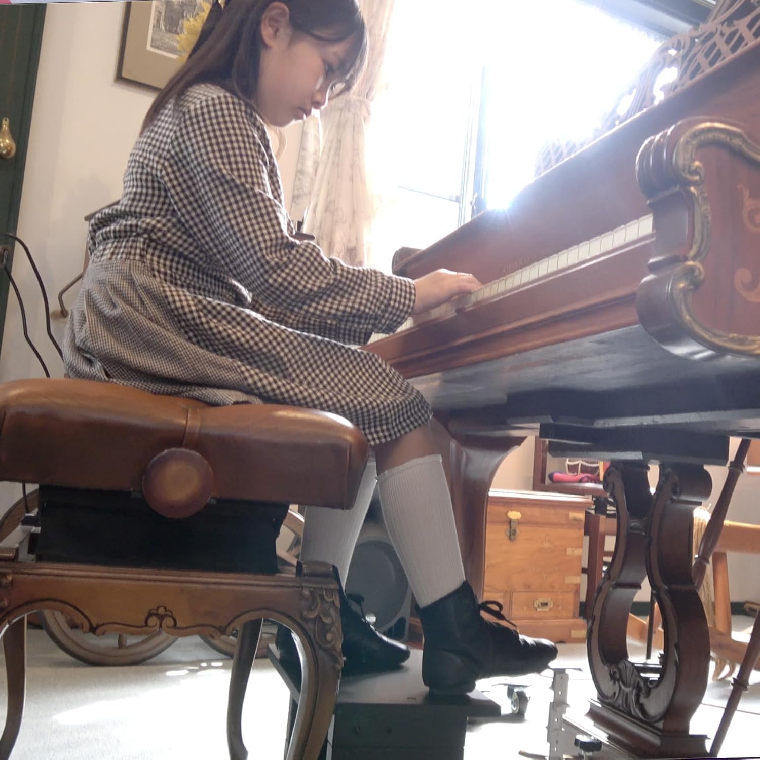 Amazon | Behning & Sons ピアノ 補助ペダル 対象身長 110cm~ ペダル