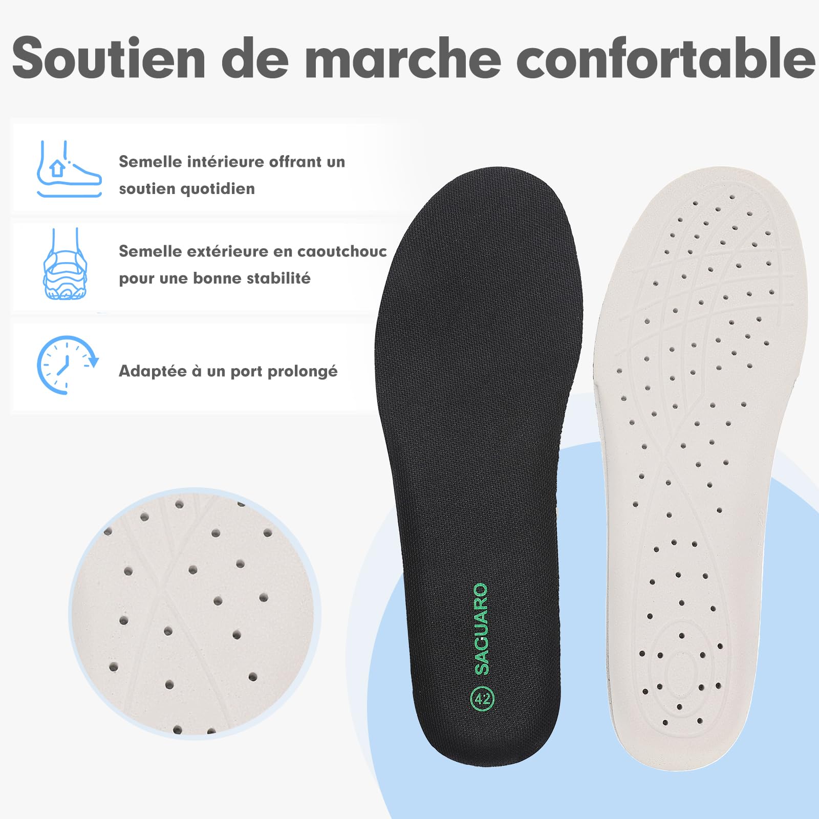SAGUARO Homme Femme Sandales Respirantes Antidérapant Sport Outdoor Sandales de Trekking & Randonnée