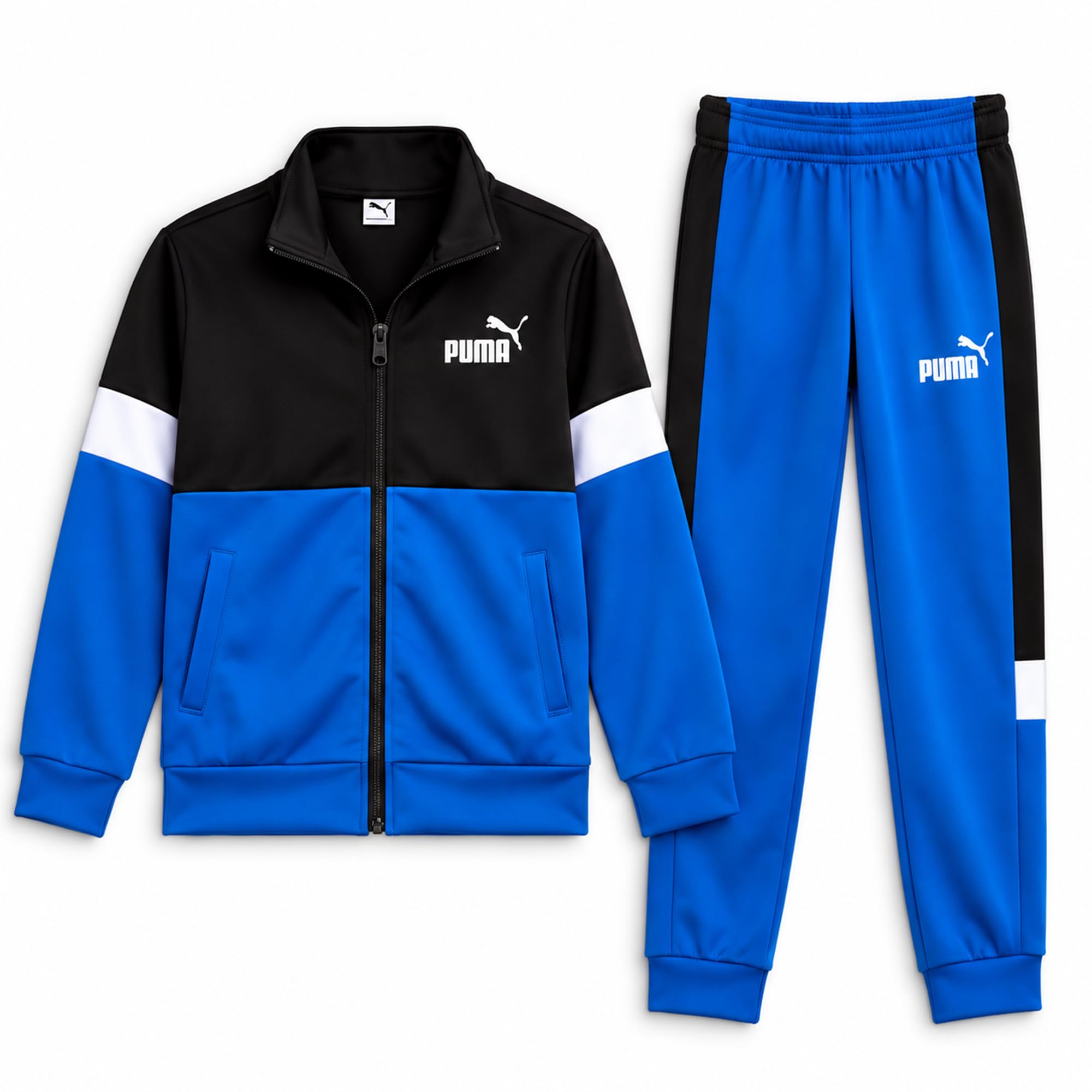 Boys Tracksuit Set, 2 Piece Tricot Zip Up Jacket and Jogger Sweatpants