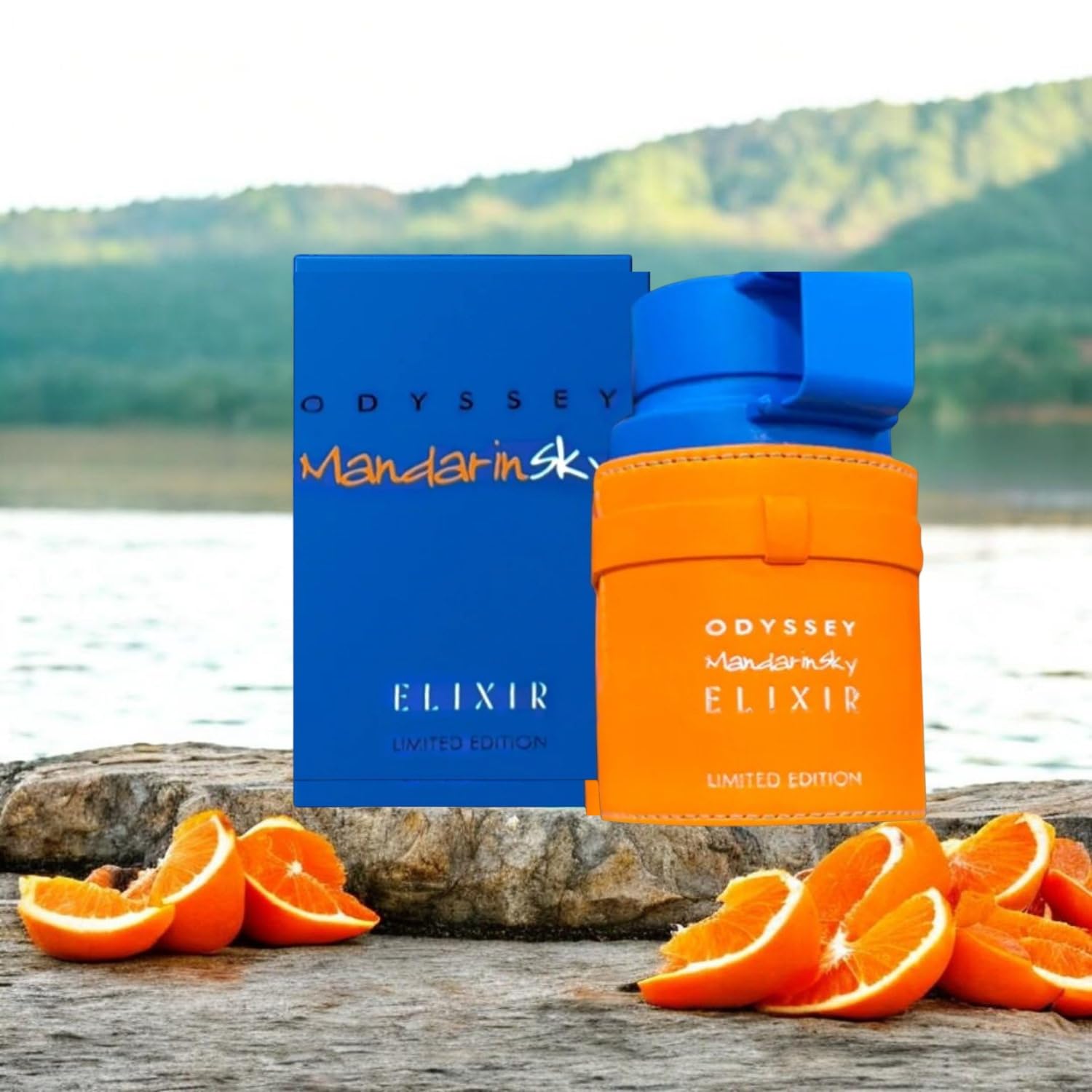 Perfume Odyssey Mandarin Sky Elixir Eau de Parfum 100 ml, Perfume Árabe de Larga Duración, Incluye Atomizador Recargable 5ML, Fragancia Cítrica Dulce Amaderada (Mandarin Sky Elixir)