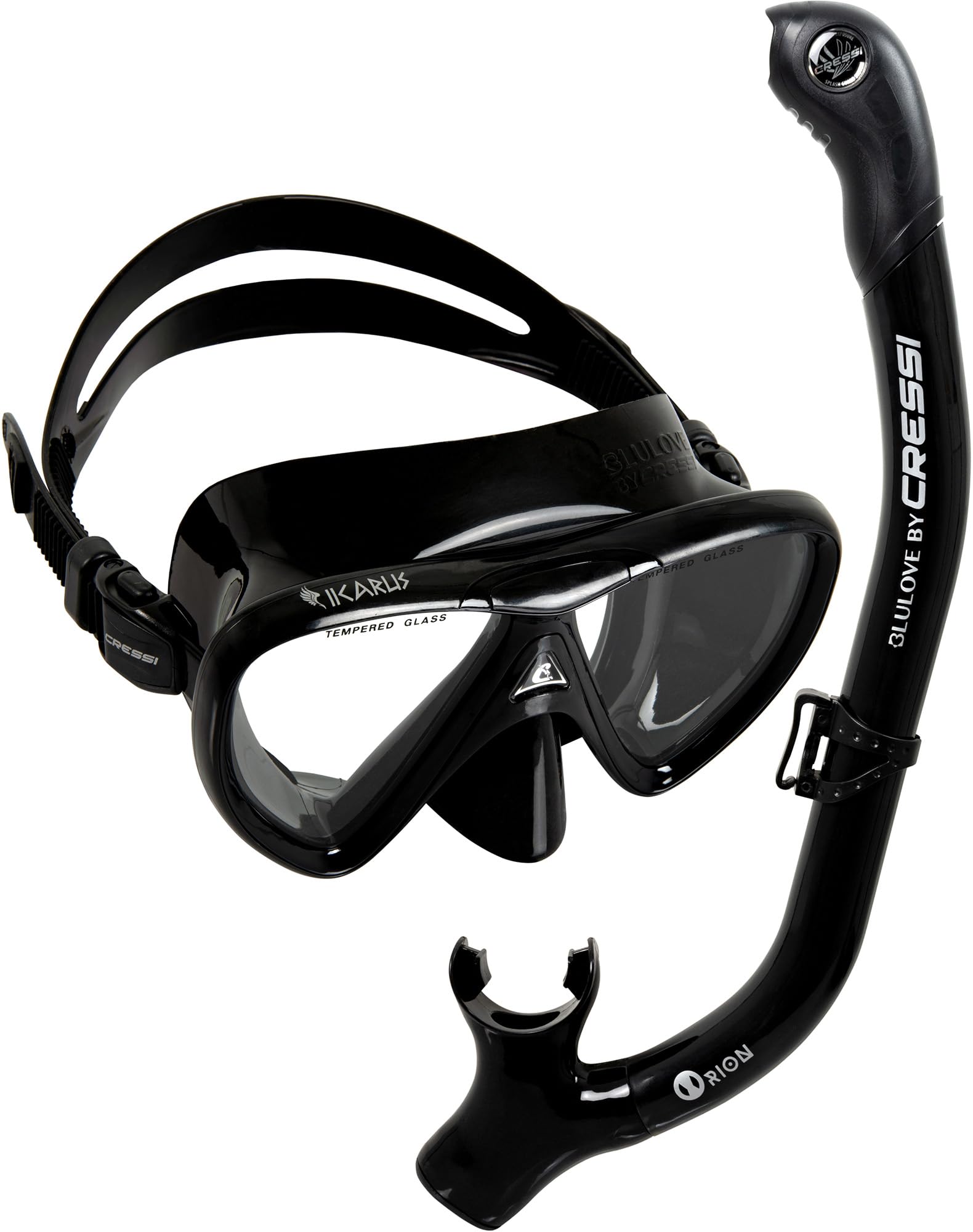 Amazon.com : Cressi Ikarus & Orion, Black/Black/Black