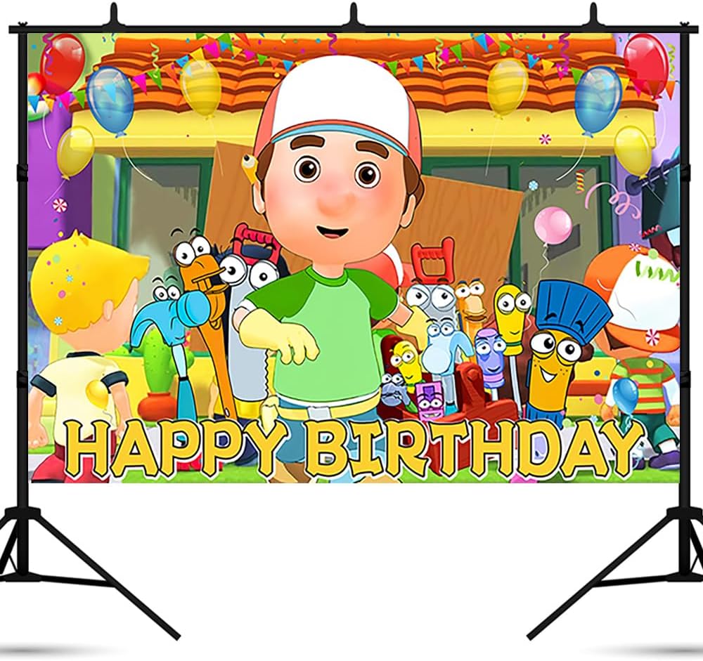 Handy Manny Birthday Party Backdrop Photo Background