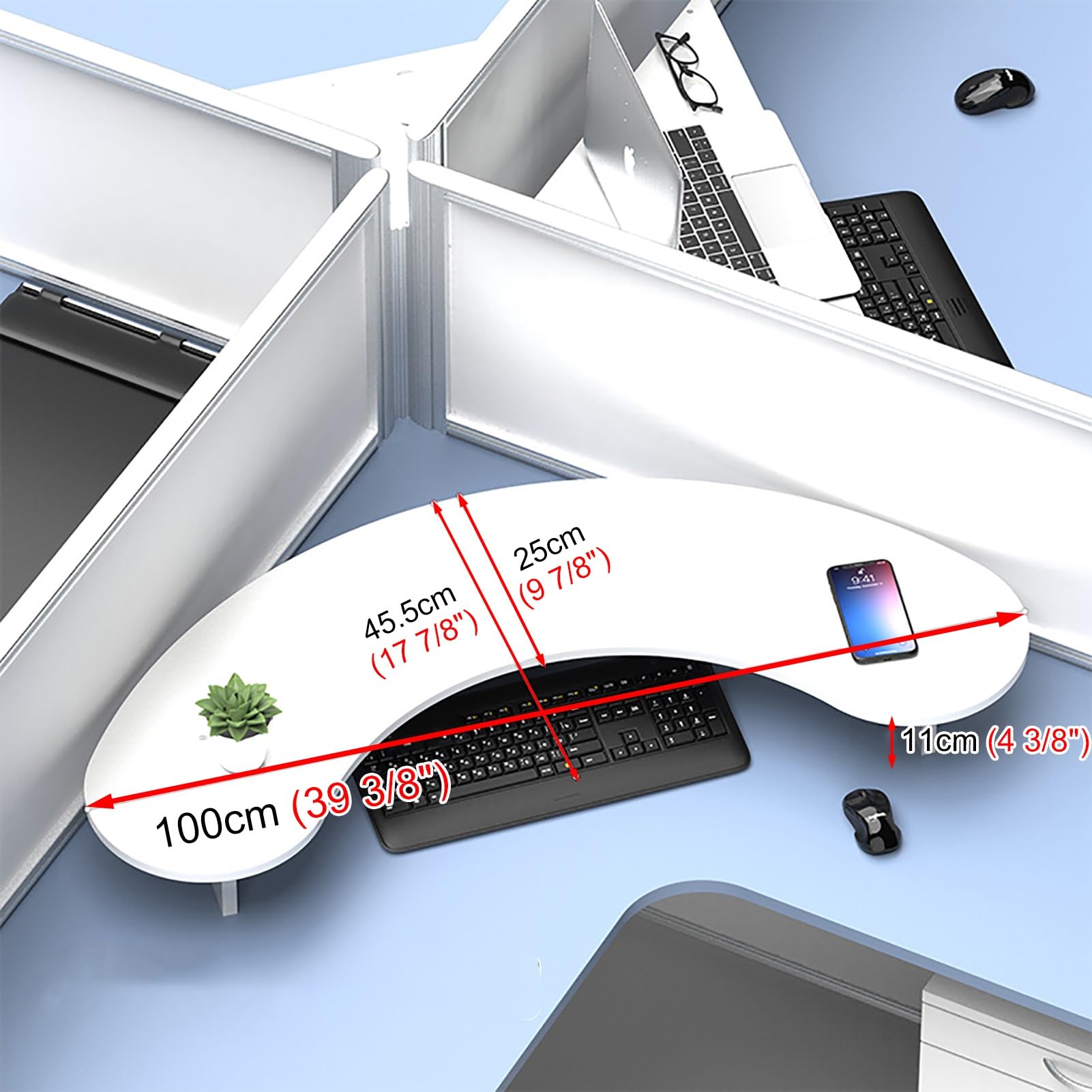 Podstawka narożna pod monitor, podwójna podstawka pod monitor, 2 monitory, solidny drewniany stojak pod komputer, zaokrąglona półka narożna, ergonomiczna półka na laptopa do przech