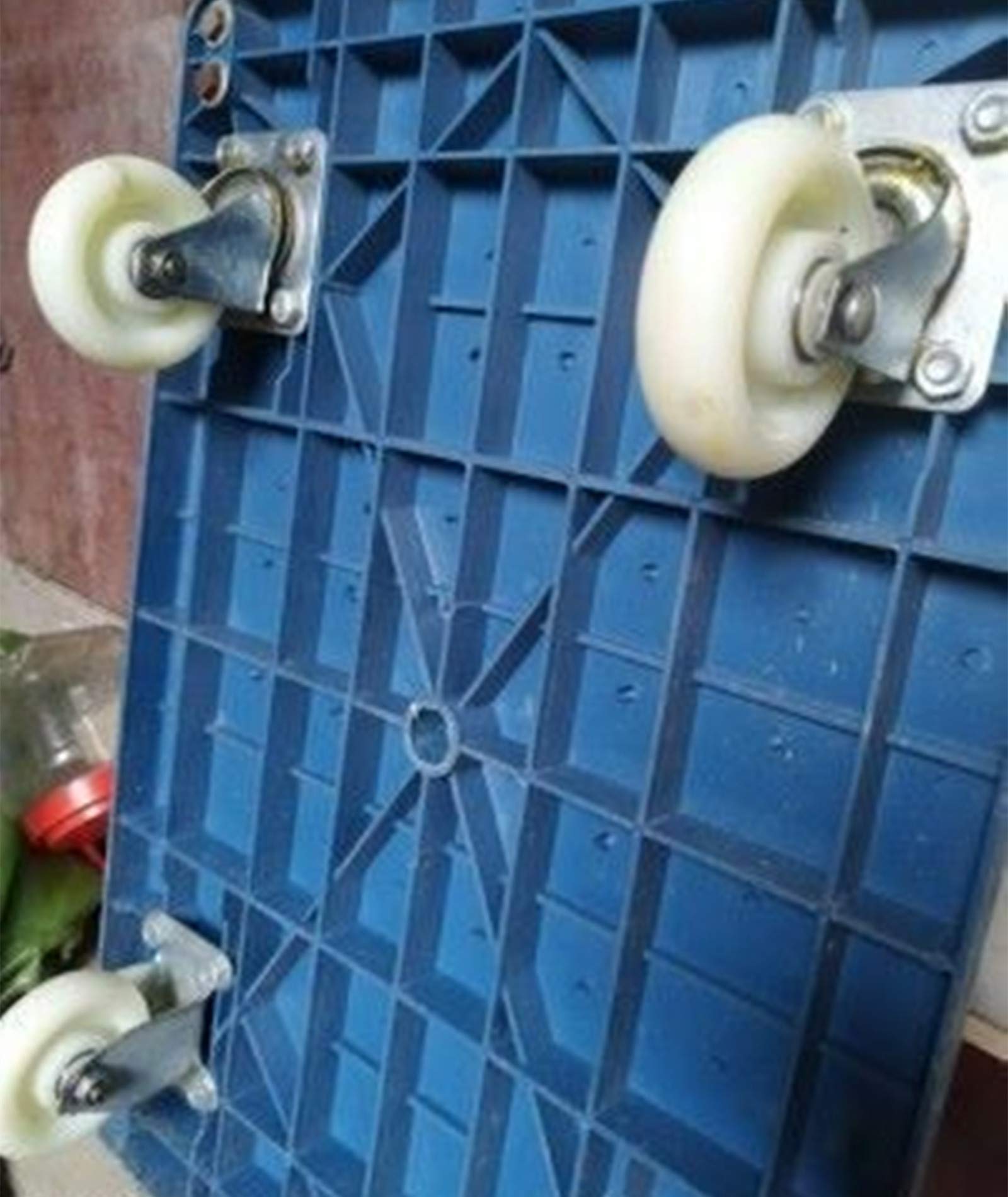 Ruote per carichi Pesanti Ruote girevoli Ruote industriali in Nylon Carrello Ruote per mobili Ruote Piatte Doppi Cuscinetti Parti di Ricambio 4 Pezzi (Freno 76 mm) (Universale 76 mm)