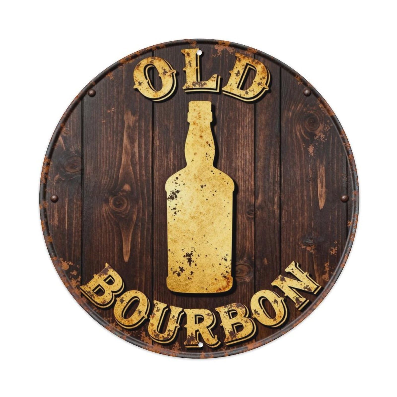 Graffiti_Whiskey_Old_Bourbon Metal Tin Sign Plaque