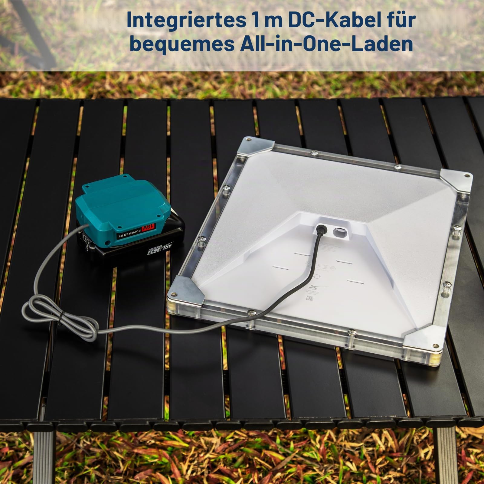 Batteriebetriebenes Ladegerät für Starlink Mini, kompatibel mit Makita-Akkus, 60 W 20 V/3 A Ausgang, wasserdichter DC-Fassbuchse, leicht und tragbar für den Außen- und Notfall