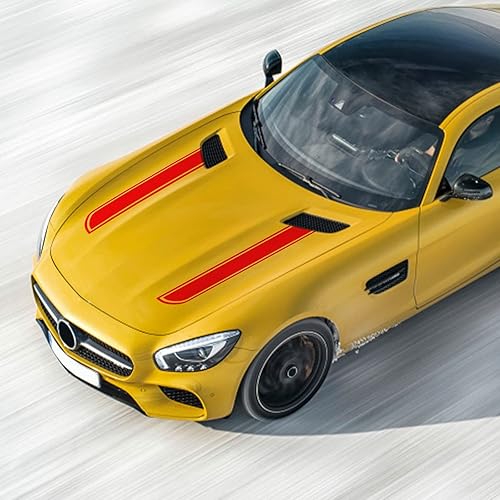 Miniatura 4 de 2 calcomanías gráficas de rayas modificadas para vehículos, decoración exterior de vinilo para el capó del automóvil, calcomanías protectoras contra