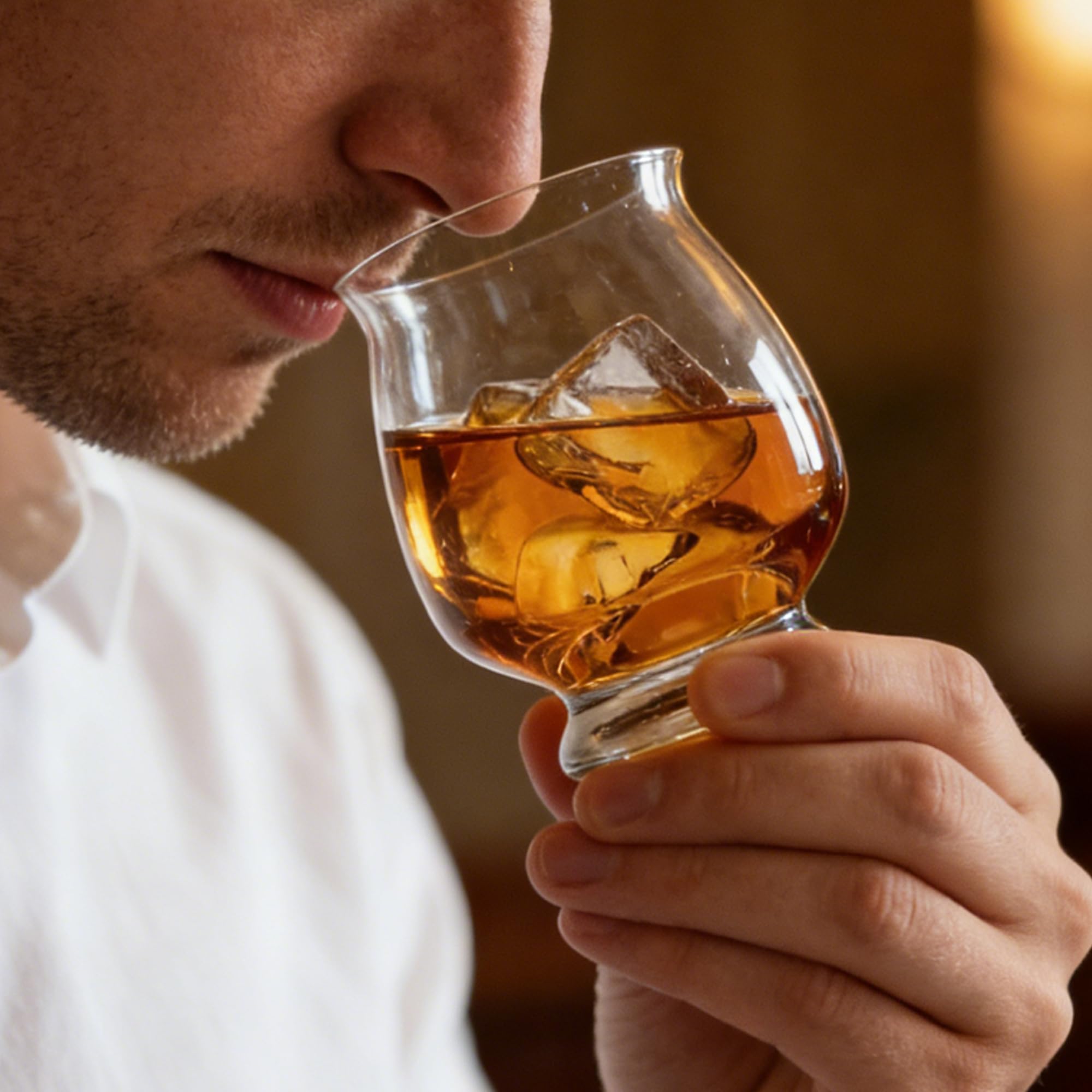 4 Pièces Verres à Whisky, 375ml Verre a Whiskey en Cristal, idéaux pour whisky/brandy/cognac/bourbon, Cadeaux Uniques pour Hommes et Femmes (4)