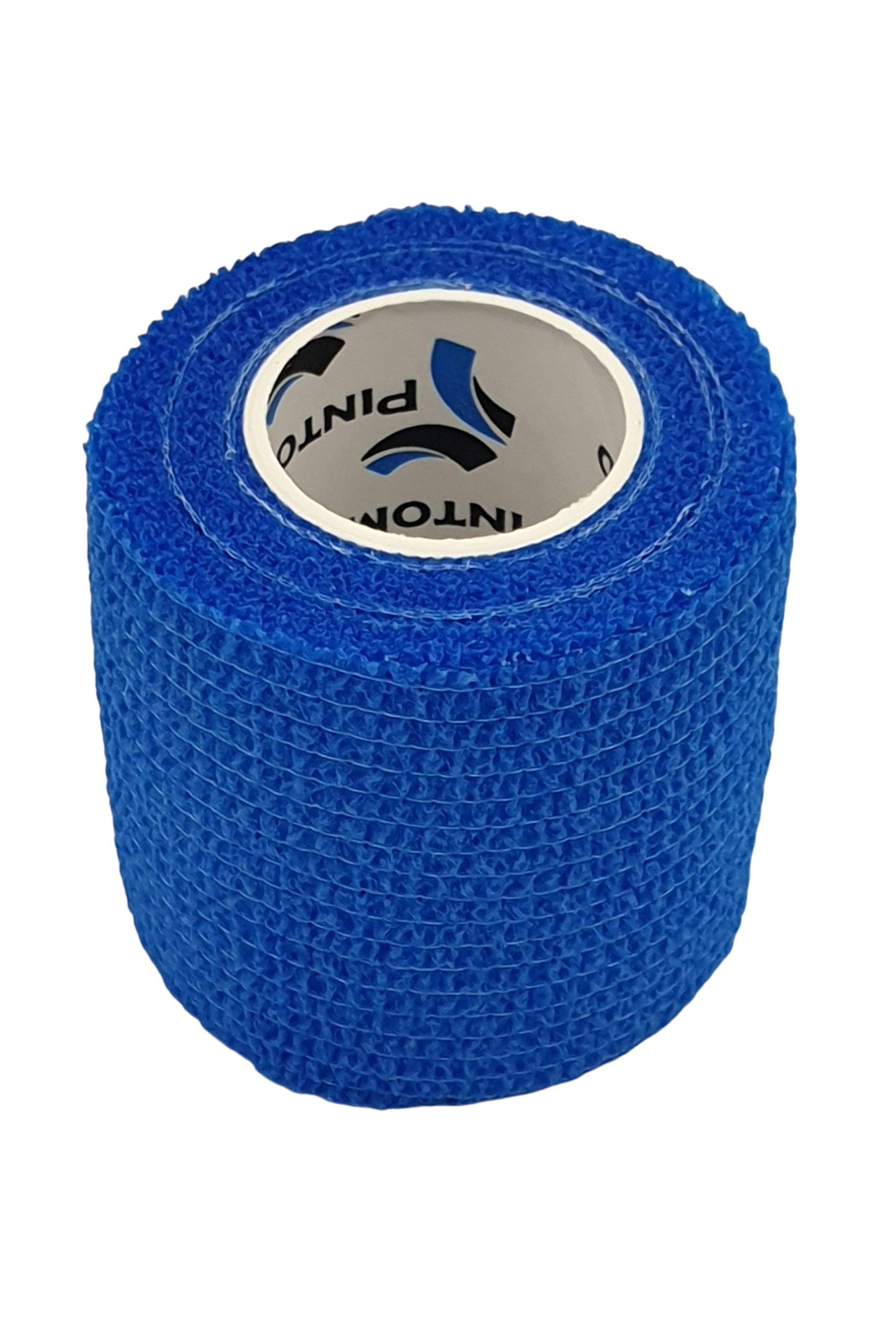 PintoMed - Bendaggio Coesivo - 10 x Nero - garza elastica - 10 rotoli x 5 cm x 4,5 m autoadesiva flessibile bende, primo soccorso - Wrap Cohesive Bandage - Confezione da 10