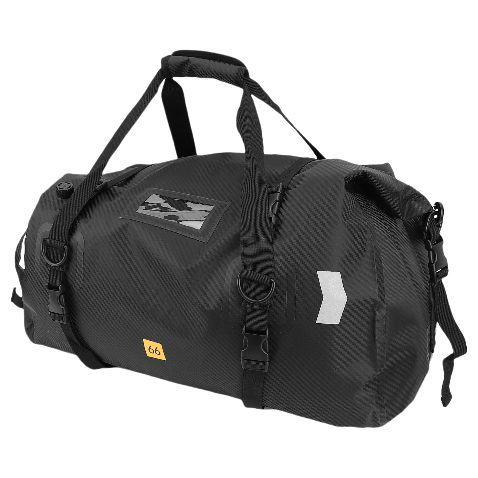 Aoresac Torba na Bagażnik Motocykla materiał powierzchniowy. Przestronne Miejsce do Przechowywania na wycieczki. PVC 40L (66L)
