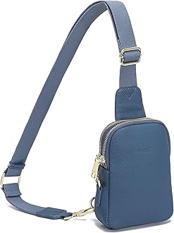 INICAT Leather Small Sling Bag Travel Crossbody Bags Women Gifts Cross Body Purses for Woman