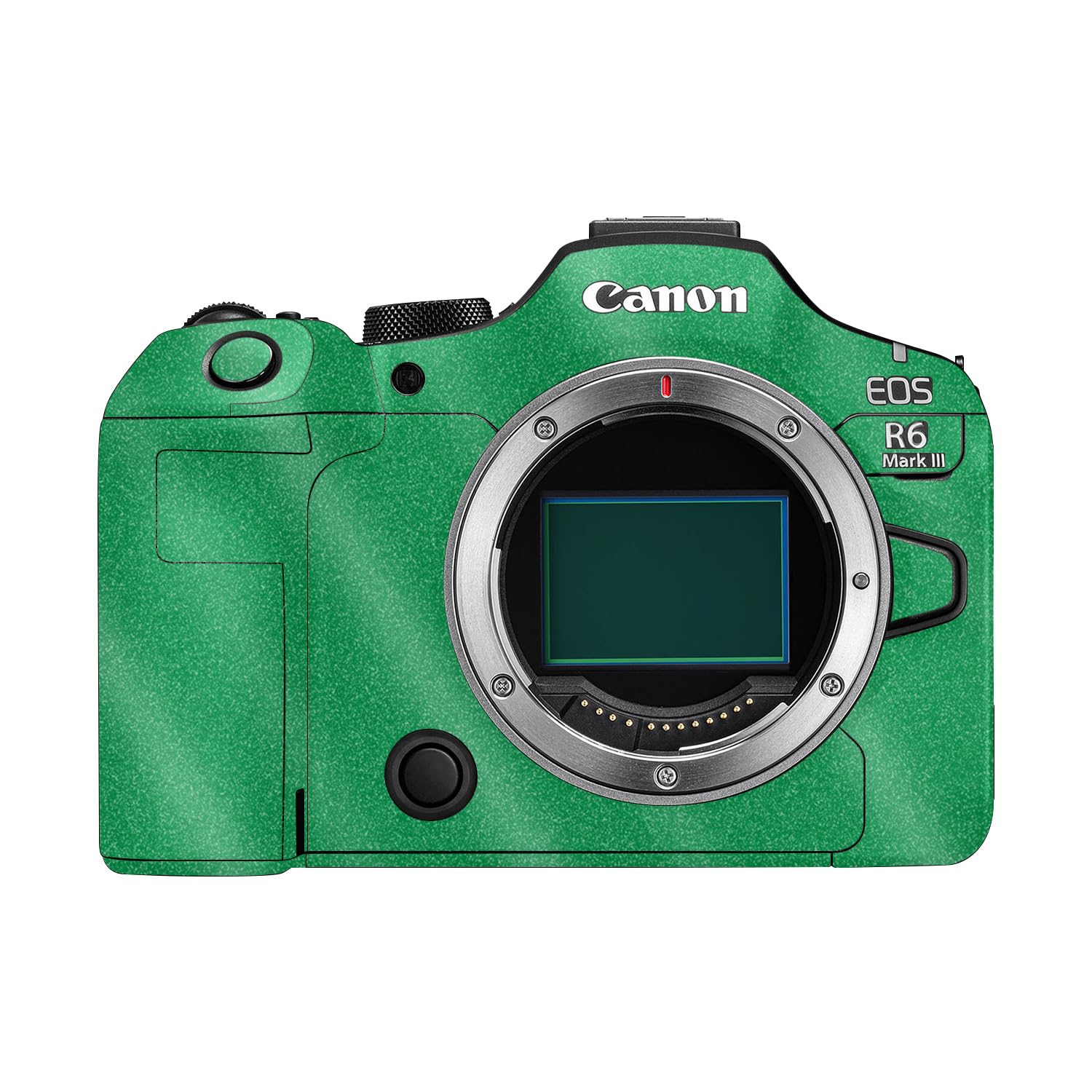 Glossy Glitter Camera Skin Compatible with Canon EOS R6 Mark III (2025) - Solid Green - Premium 3M Vinyl Protective Wrap Decal Cover - Easy to Apply | Crafted in the USA by MightySkins