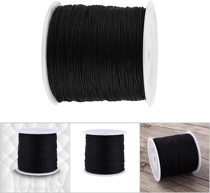 Corde À Tricoter 100M X 0.8Mm Nylon Noeud Chinois Cordon Rattail