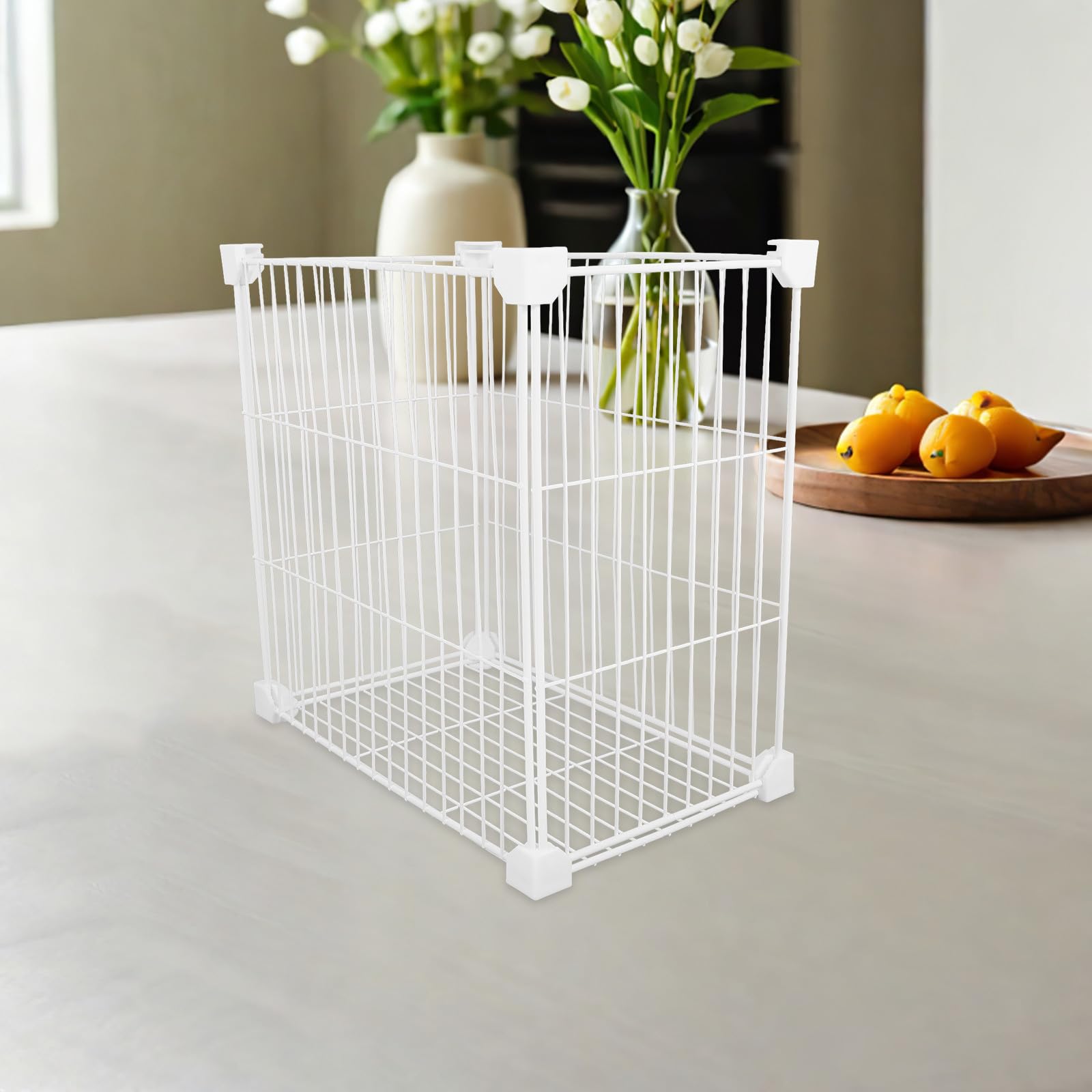Acero Cesta Inoxidable Horizontal para Organizadora de Blanco Congelador
