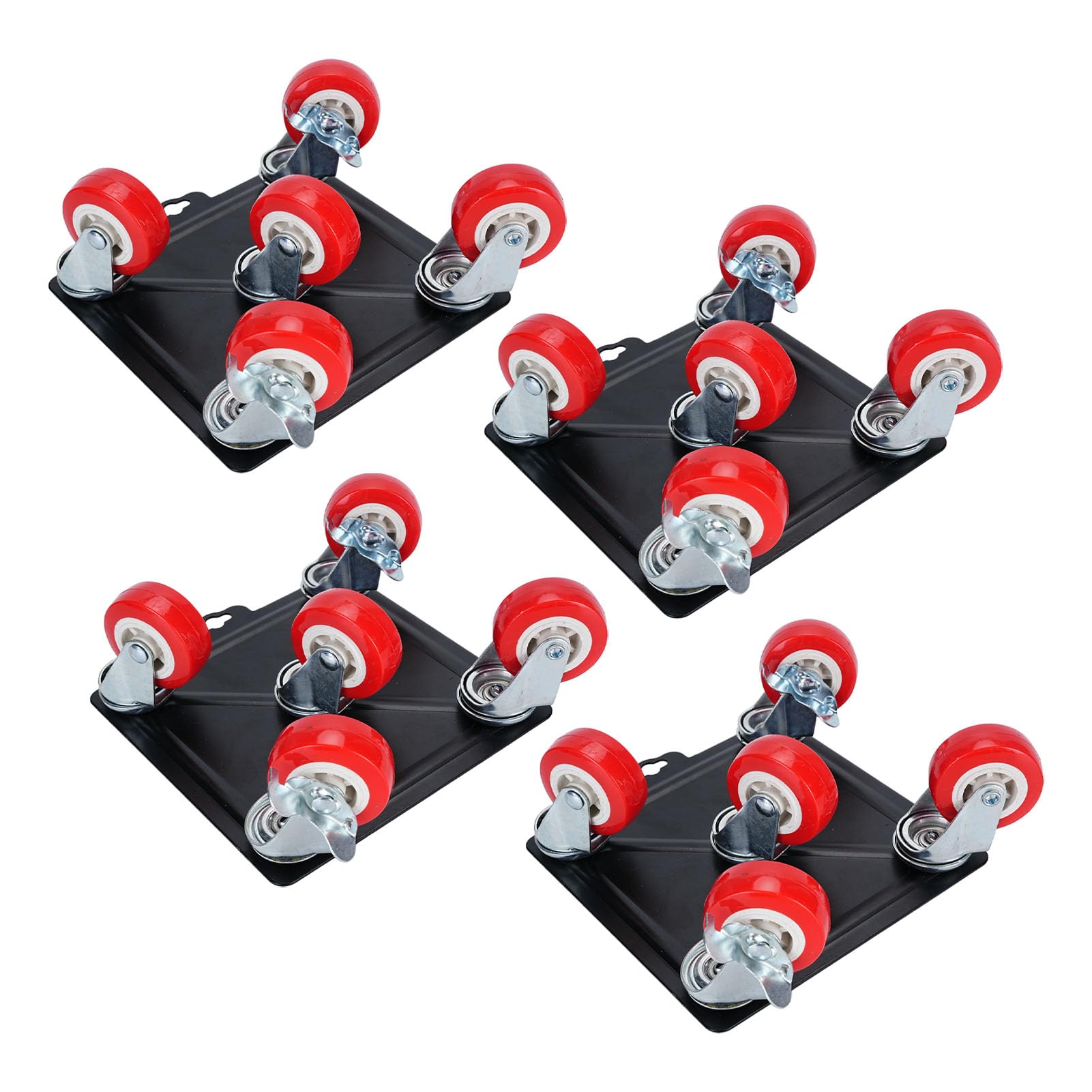 Möbelroller Transportroller, 3000 Kg Möbeltransportrollen Möbelheber mit 5 Universalrädern und Bremsen für Mühelosen Möbeltransport