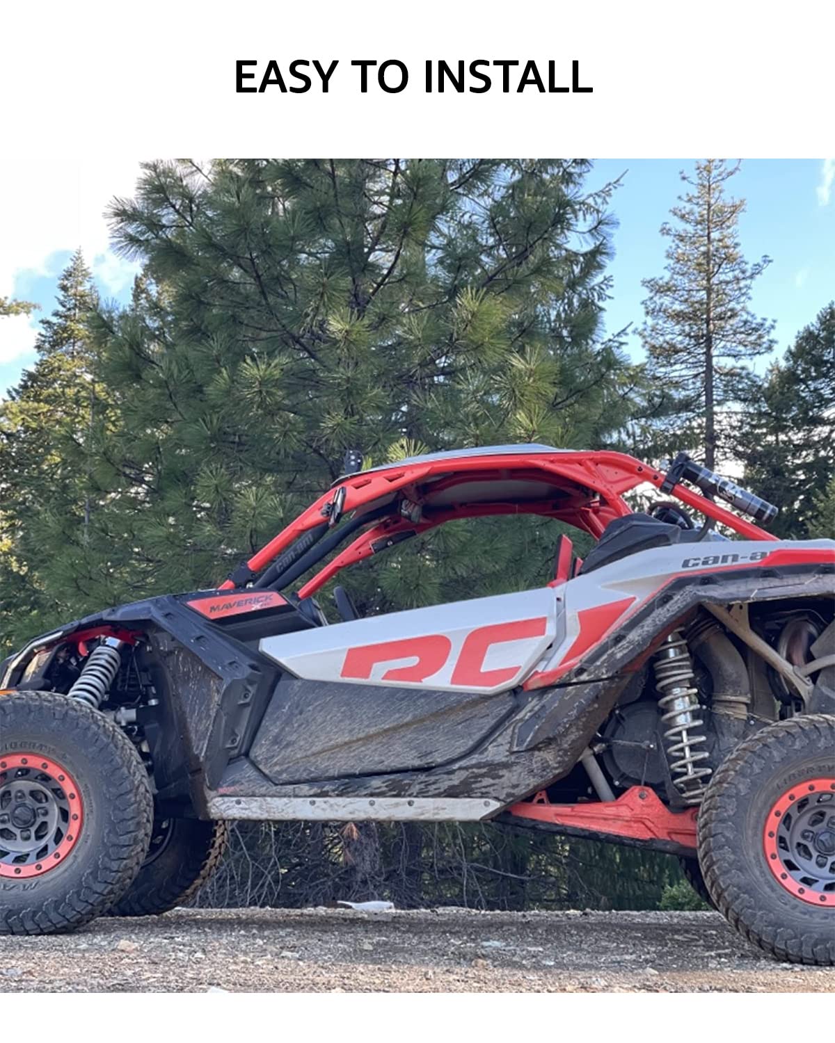 Maverick X3 Fender Flare Extensions, A & UTV PRO Extended Mud Fender
