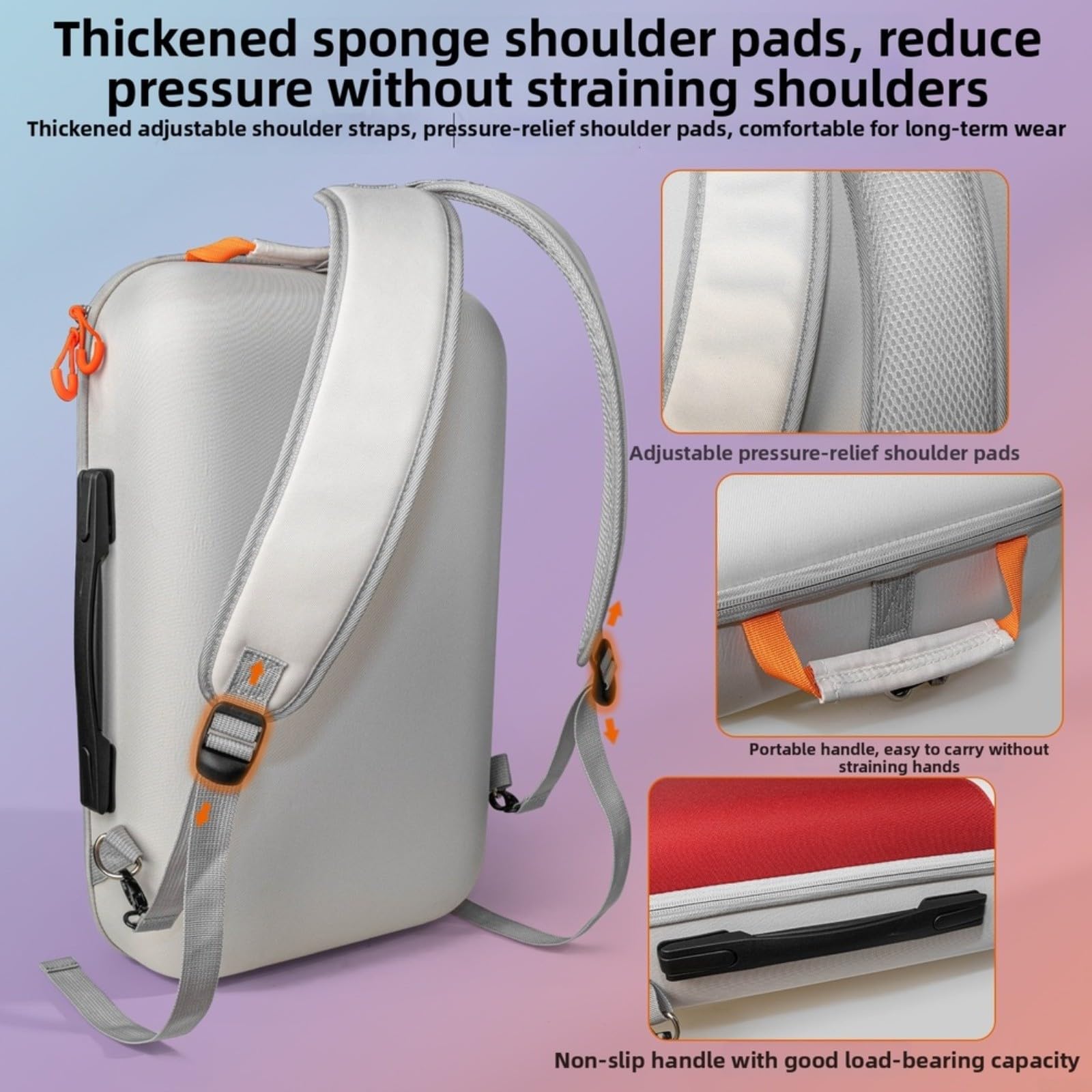 Bolsa de almacenamiento para DJI Avata 360, funda rígida de EVA con auriculares VR y ranuras remotas, mochila de transporte resistente al agua para cuadricóptero de carreras (B)