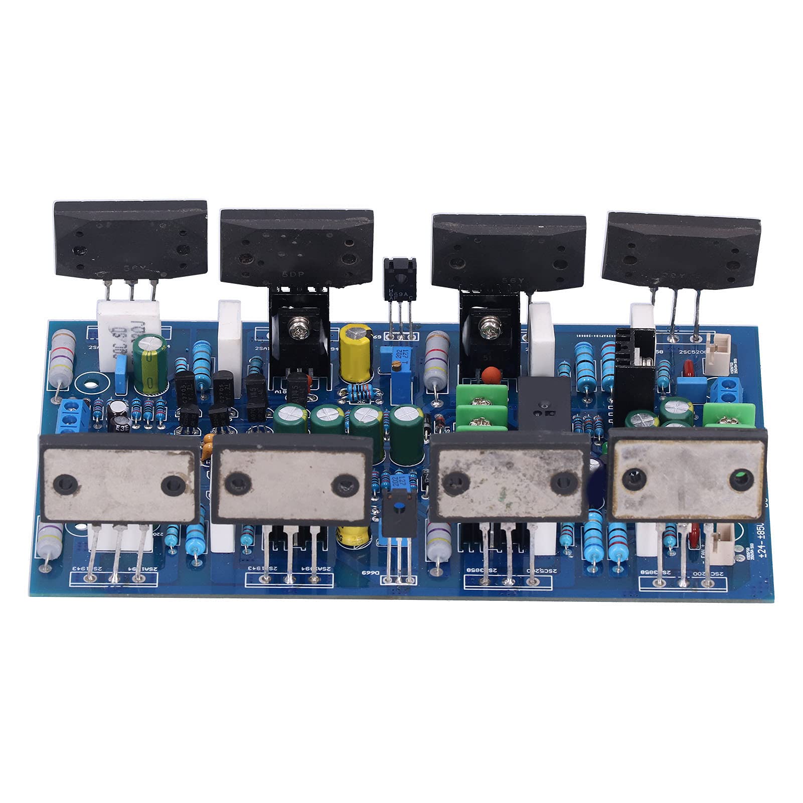 Płytka Wzmacniacza Mocy PCB 2-kanałowa Płyta Wzmacniacza 300 W Plus 300 W z Rezystorami o Wysokiej Dokładności Importowane Kondensatory Elektrolityczne do Naprawy Sprzętu Audio Projekty