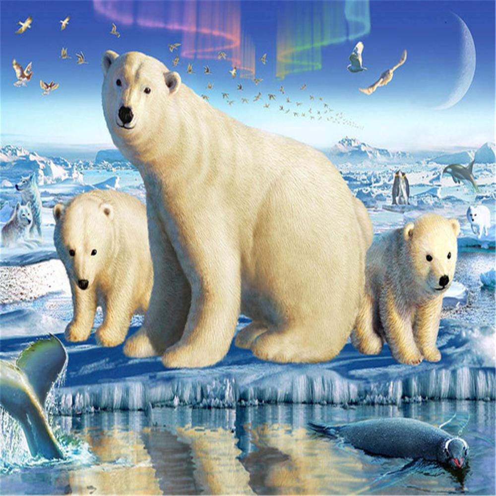 YINGXIN134 Puzzle de 3000 Piezas - Animales del Ártico - Rompecabezas Grande para Adultos y niños 122 × 81cm