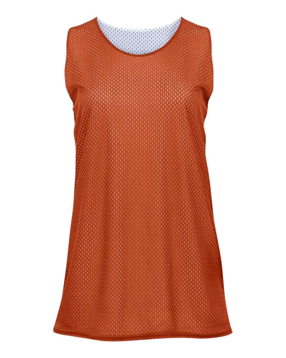 Orange/White Ladies Small Reversible Mesh Tank Top Jersey Uniform