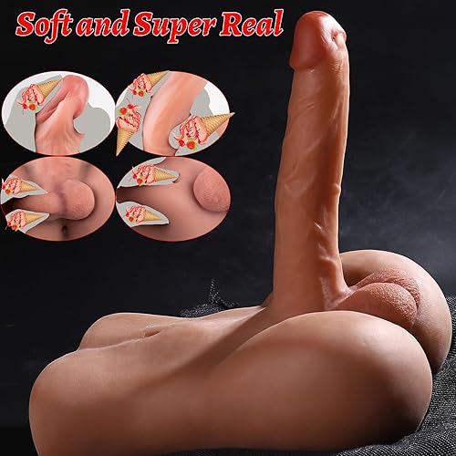 Miniatura 4 de Muñeca sexual masculina con consolador flexible Sexo realista Polla enorme, muñecas sexuales para hombres para mujeres, agujero anal apretado de 8
