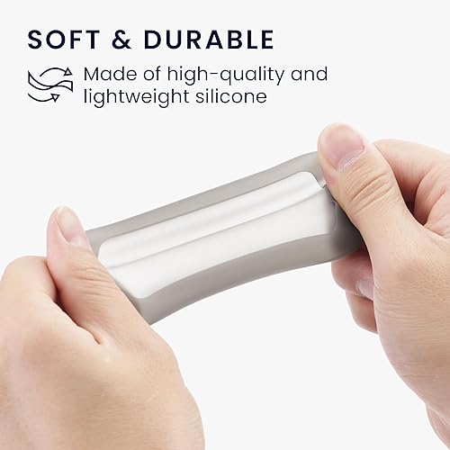 Miniatura 4 de kwmobile Funda de silicona compatible con Logitech Pebble Mouse Cover  Soft Mouse Protector Grip  Blanco