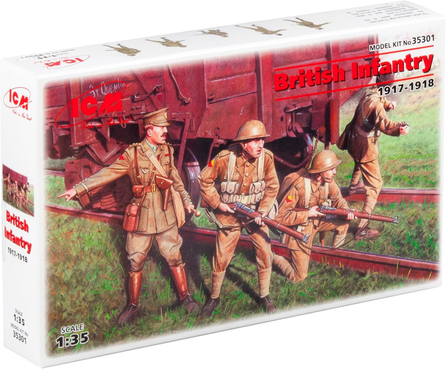 ICM Models British Infantry 1917-1918 Building Kit